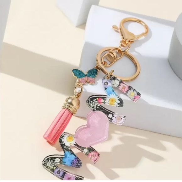Accessories - Mom Floral Keychain/Bag charm